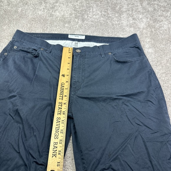 Brax Cadiz Blue Straight Fit Cotton Blend Mens 5‎ Pocket Pant Size 38/34 - Picture 7 of 8
